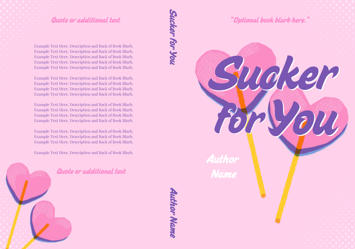 Sucker For You Book Cover Template