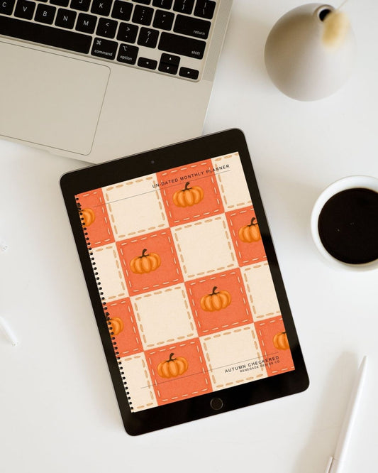 Autumn Checkered Planner