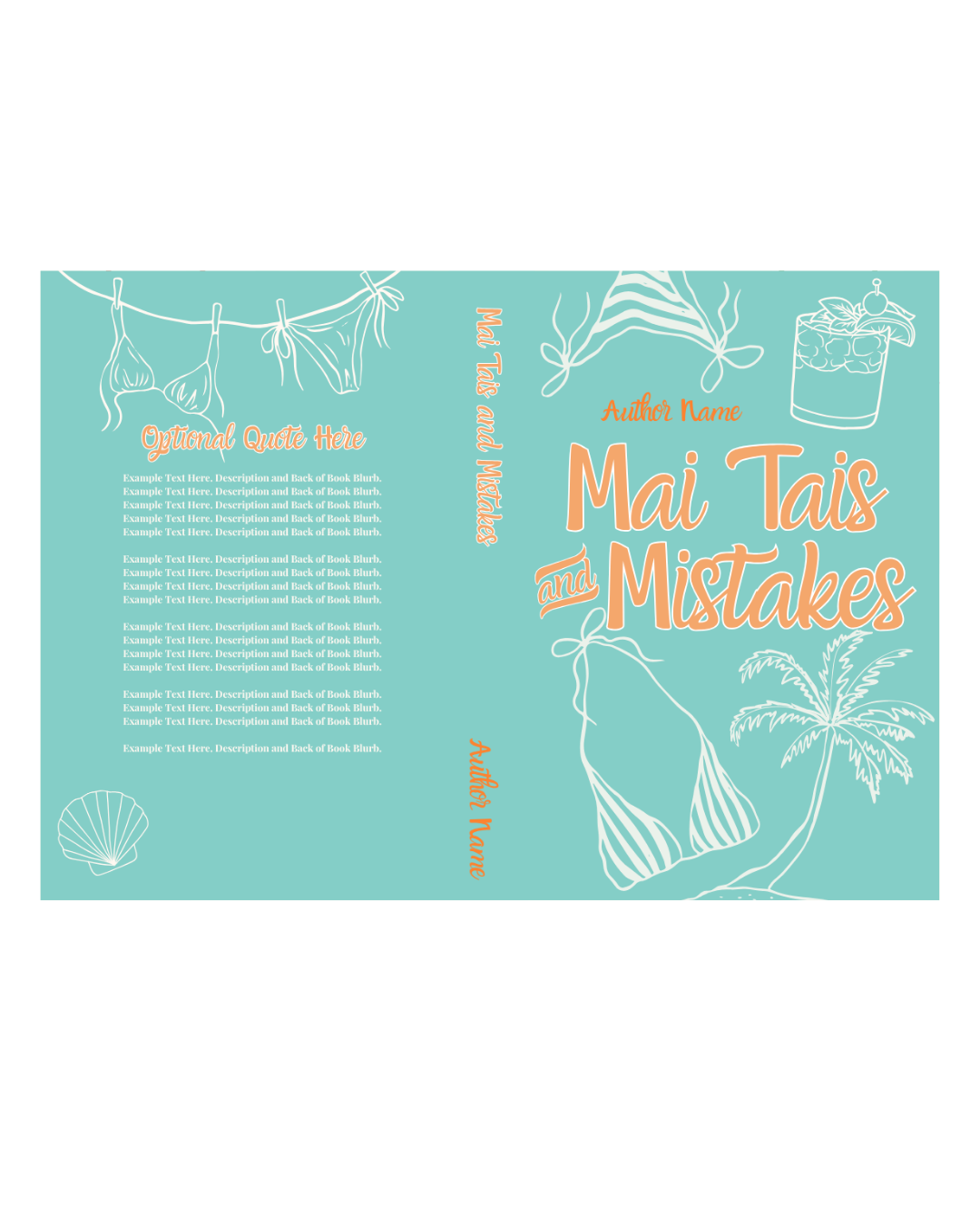 Summer Romance Book Cover Template