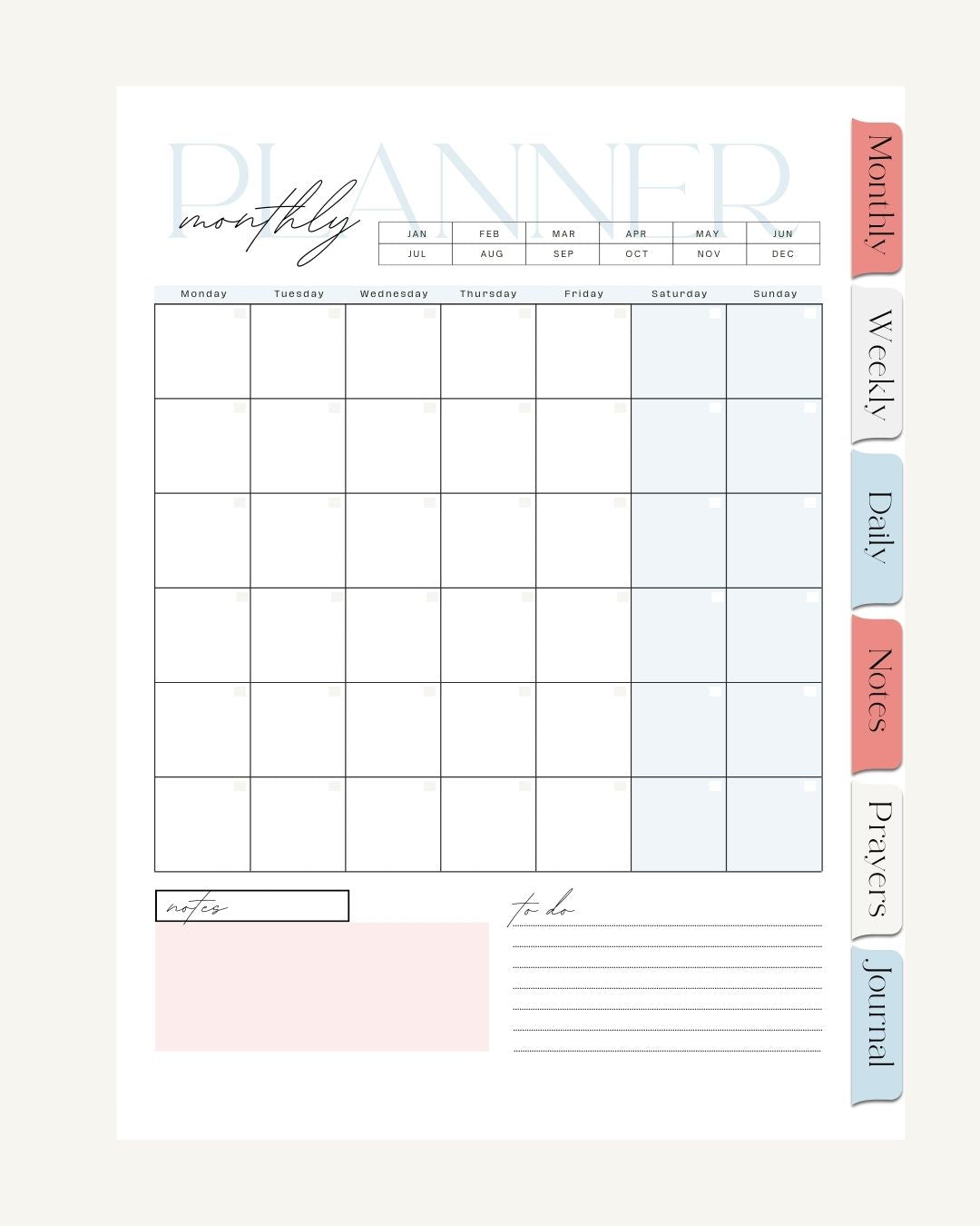 Faith & Freedom Planner