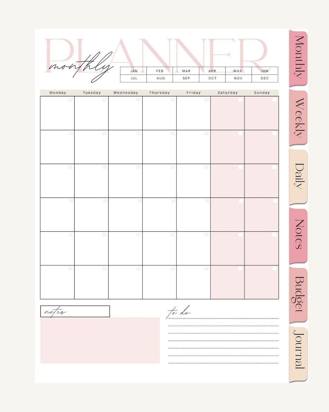 Pink Cowgirl Planner