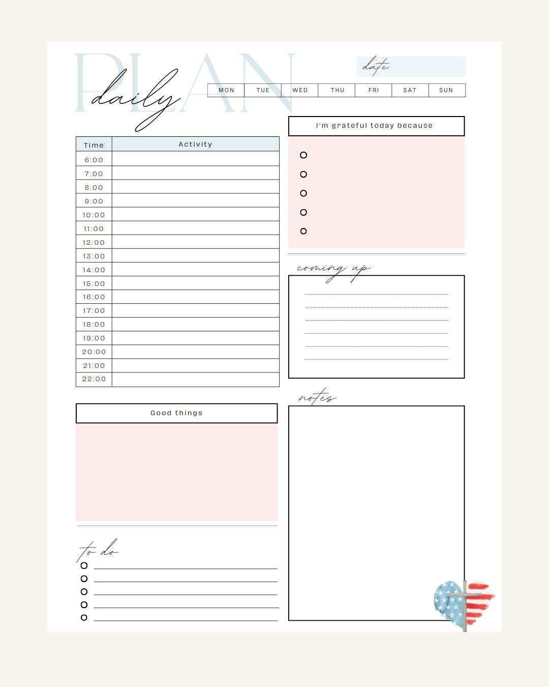 Faith & Freedom Planner