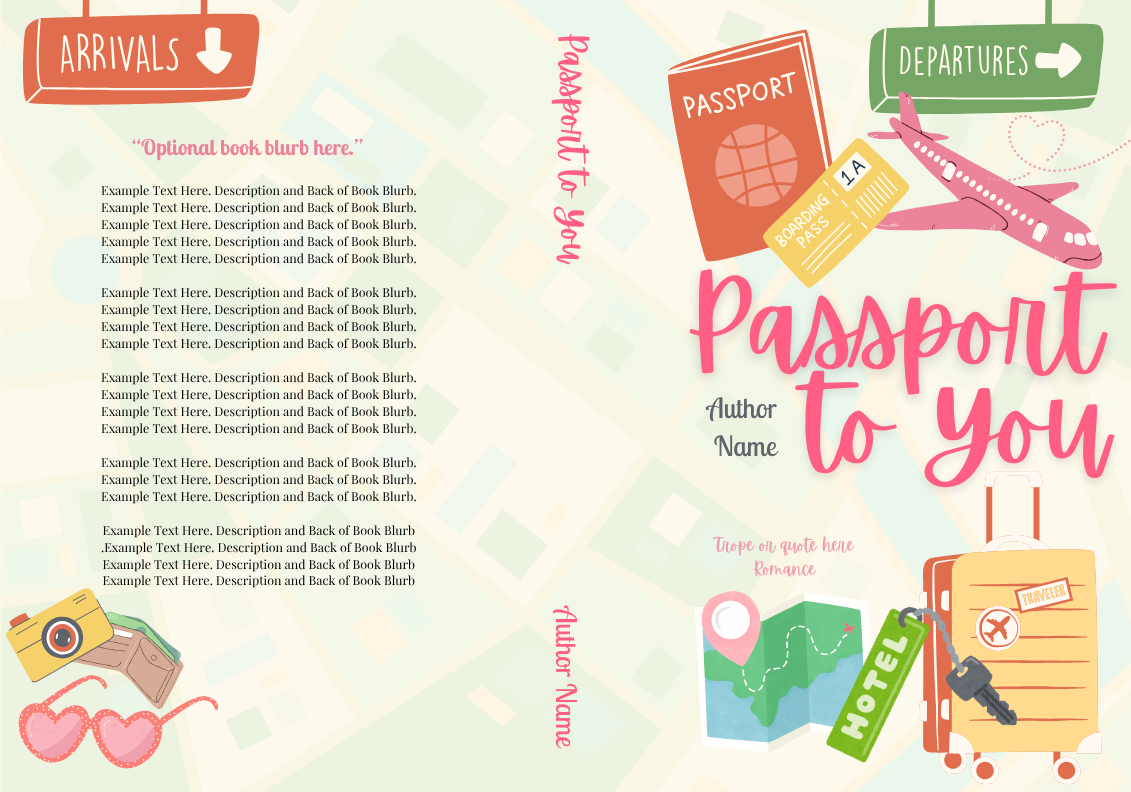 Passport to You Book Cover Template