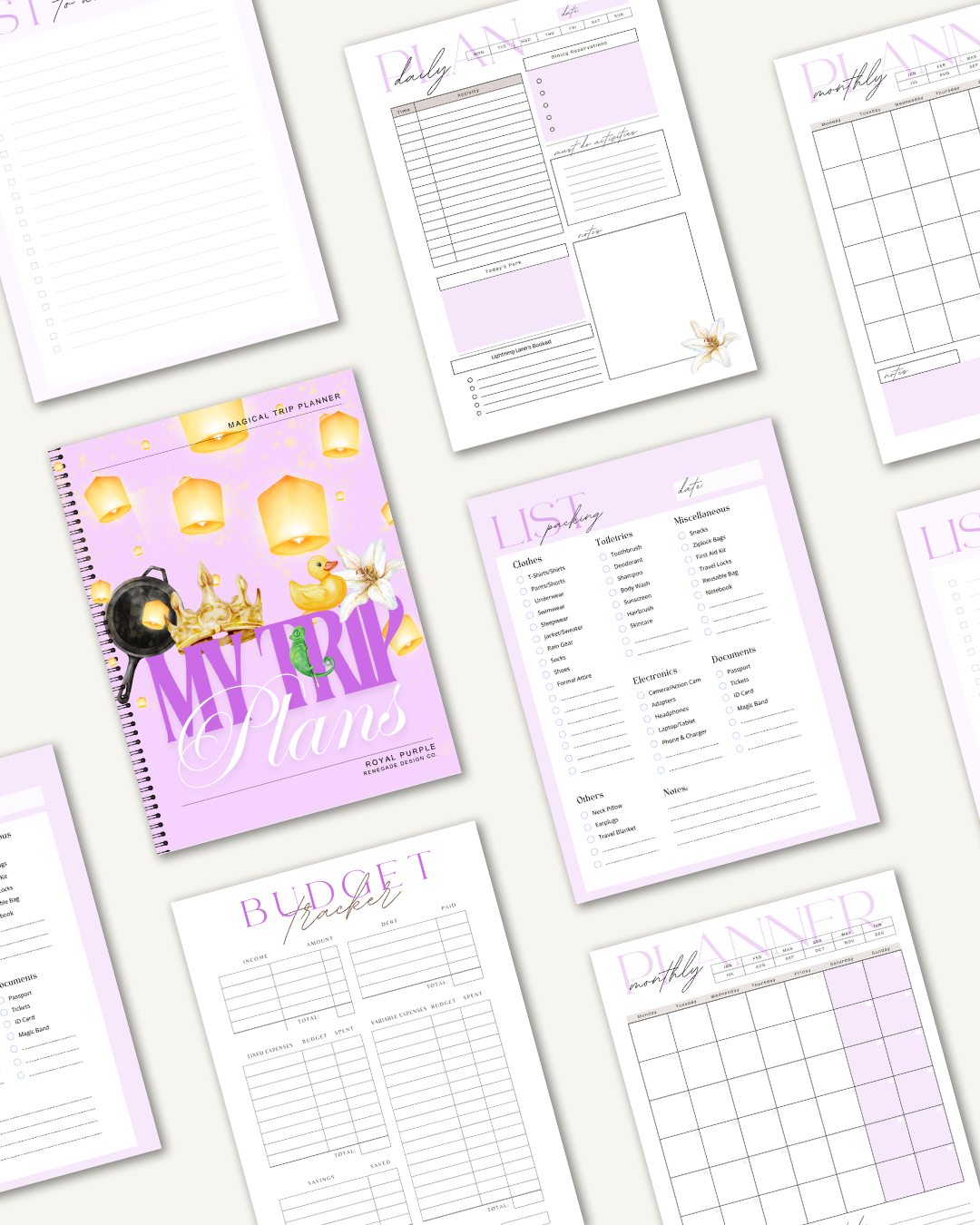 Royal Purple Travel Planner